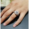 thumbnail image 4 of Pompeii Certified 2 3/4 Ct Lab Grown Diamond Engagement Ring 2ct Center 14k White Gold, 4 of 4