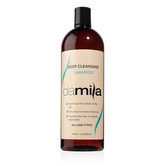 Damila Deep Cleansing Shampoo - Clarifying Shampoo For All Hair Types - Use Before Keratin Treatment, 33.8 fl. oz.