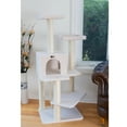 thumbnail image 5 of Armarkat Real Wood Cat Tree & Condo Scratching Post Tower, Ivory, 57" Ivory, 5 of 6