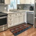 thumbnail image 4 of Area Rugs Carpet for Bedroom Floor Kitchen Rugs African Print Geometric Ethnic Brown Bedside Runner Rug Living Room Washable Non Slip 39×20in Sofa, 4 of 7