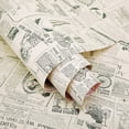 thumbnail image 2 of Vintage Newspaper Vinyl Contact Paper Wallpaper Self Adhesive Cabinet Shelf Drawer Liner for Kitchen Bathroom Backsplash Countertop Cupboard Table Desk Wall Decor (17.7 x 117 Inches,Smooth), 2 of 6