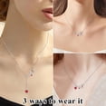 thumbnail image 2 of AOBOCO Stethoscope Necklace 925 Sterling Silver Medical Jewelry with Birthstone, Gift for Doctors Nurses Medical Students, Graduation RN Present, 2 of 9