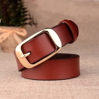 7246 Women\'s Leather Belt With Buckle- Ideal For Dresses, Jeans, Amazon.com: SENDEFN 2 Pack Women Leather Belts with Pin  main image 3
