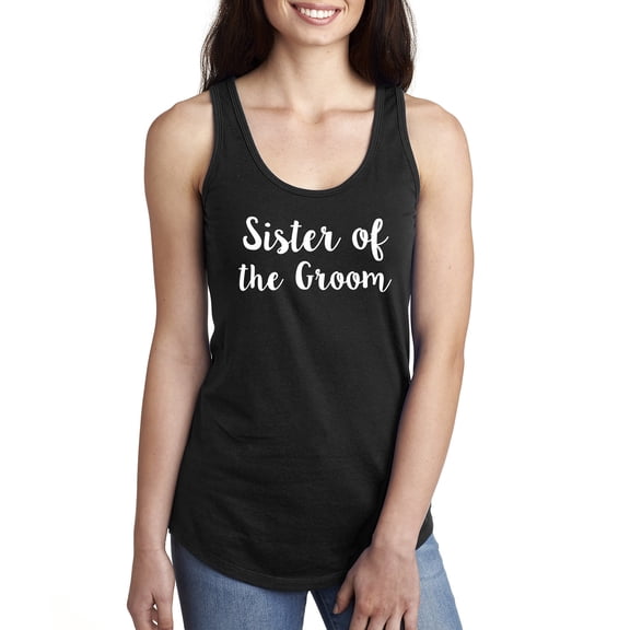 Sister of the Groom Racerback Tank