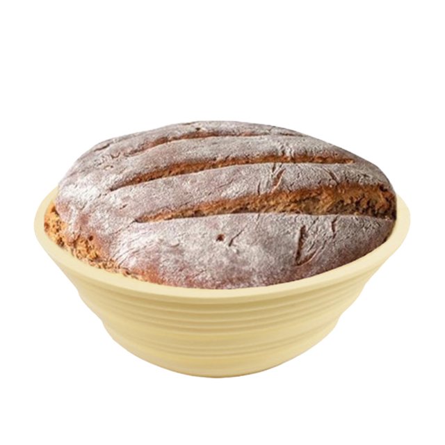 Cesta Silicona para Pan Cuencos para Pan Suministros para Hornear (óvalo Beige)