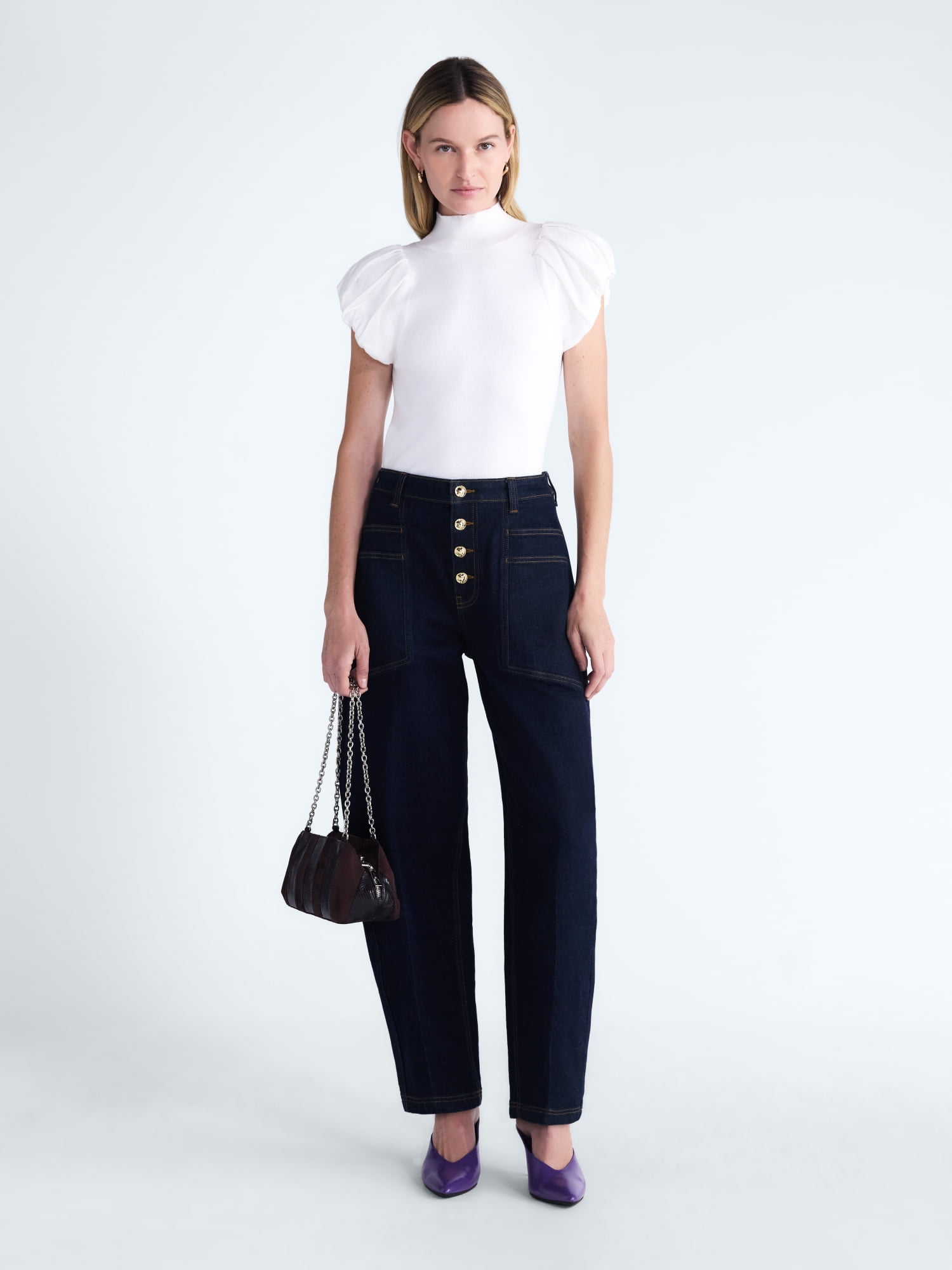 Scoop Women's and Women's Plus High Rise Tapered Leg Pants, 30'' Inseam, Sizes 0-28W