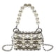 thumbnail image 1 of Bolso bandolera de perlas Bolso clutch con cuentas blancas Bolso bandolera de perlas, 1 of 5