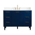 thumbnail image 3 of Elegant Lighting Vf47048m-Bs Baldwin 48" Free Standing Single Basin Vanity Set - Blue, 3 of 8