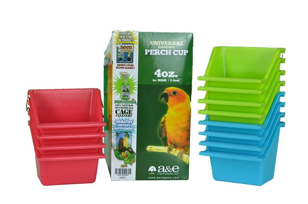 A&E 4oz Food/Water or Bird Seed Catcher Cups