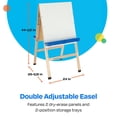 thumbnail image 4 of Childcraft Double Adjustable Art Easel, Dry Erase Panels, 24 x 26-7/8 x 44-1/2 Inches, 4 of 10