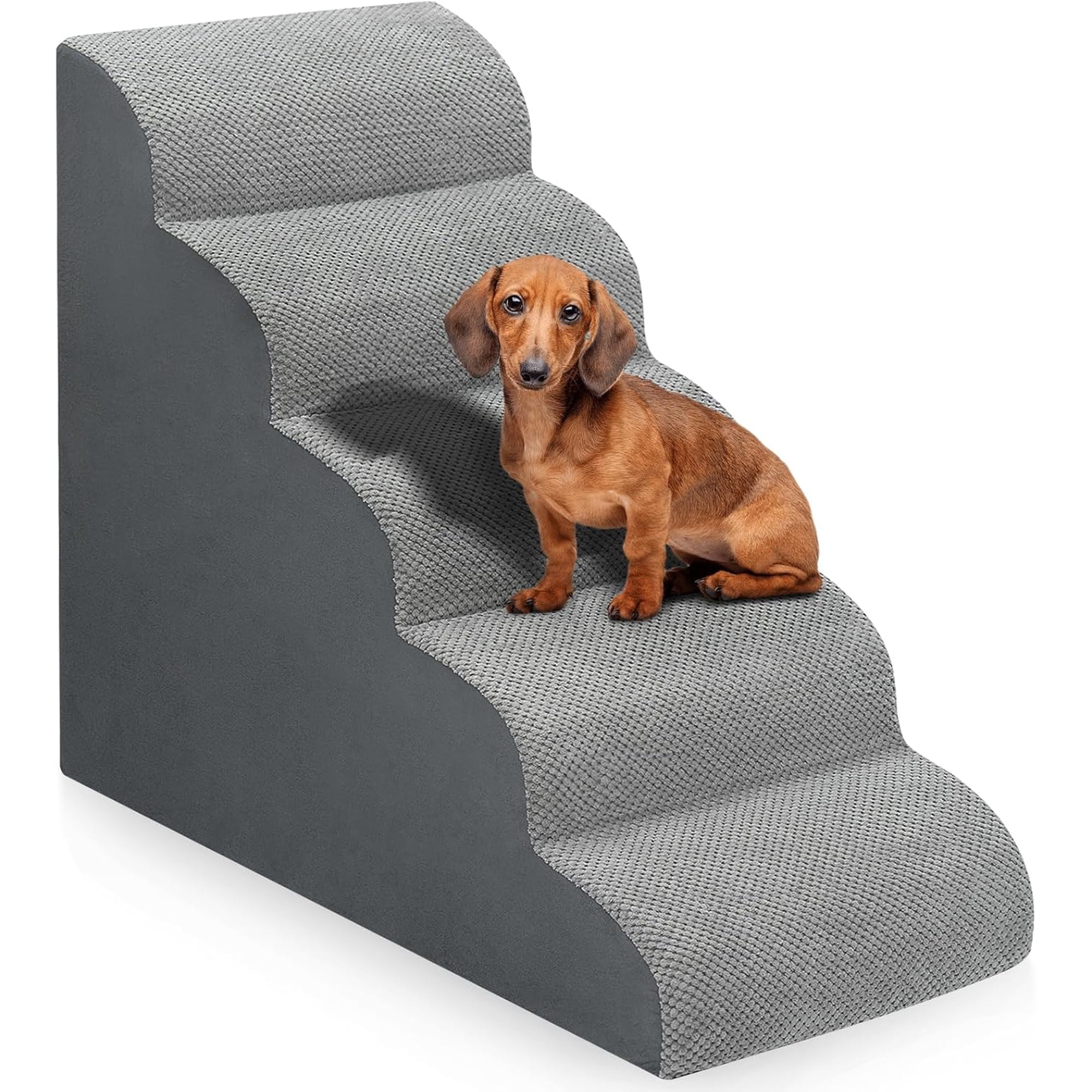 Dog Stairs for high Beds 28.7” H, 5 Step Pet Ramp for Large Dogs