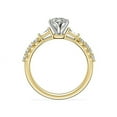 thumbnail image 2 of Diamond-Capitals 2.30 Carat Marquise Cut Moissanite Unique Wedding Ring for Women Solid 14K Yellow Gold Ring Size 4.5 (D/VVS1), 2 of 6