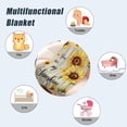 thumbnail image 5 of Yibo Living Sunflower Throw Blanket Spring Summer Floral Blanket for Couch Sofa Bed Soft Cozy Fuzzy Fleece Blankets Home Living Room Decoration Print Blanket Gift for Women Mom Girls, 5 of 6