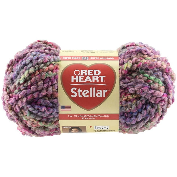 Red Heart Stellar Yarn, Available in Multiple Colors