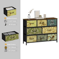 thumbnail image 4 of Satifur Console Table 8 Drawer Dresser with Retro Floral Pattern Drawer Dresser for Bedroom Living Room 31.5"H, 4 of 6