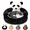 Panda, variant on Teddy Bear Dog Bed for Dogs and Cats, Soft Plush Cuddler Pet Bed with Washable Cover and Anti Slip Bottom, Cozy Puppy Sleeping Bed for Indoor Use
