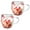 Red Pink, variant on 2pcs Double Wall Glass Coffee Mugs Insulated Heat Resistant Glass Mug