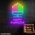 thumbnail image 2 of Glowneon Happy Kwanzaa Neon Led Light, Kwanzaa Holiday Led Wall Decor, 2 of 5