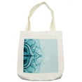 thumbnail image 1 of Mandala Tote Bag, Traditional Ornamental Lace Border with Swirled Flower Lines Eastern Folk Artwork, Cloth Linen Reusable Bag for Shopping Books Beach and More, 16.5" X 14", Cream, by Ambesonne, 1 of 2