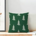 thumbnail image 3 of Christmas Pillow Covers 16x16 Inch Set of 2 Sage Green White Christmas Tree Decor Throw Pillows Winter Xmas Holiday Outdoor Cushion Cases for Couch Bed Decorations, 3 of 6