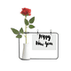 thumbnail image 1 of Feliz Año Nuevo quote handwrite Botella de decoración de jarrones colgantes de flores rosas artificiales, 1 of 3