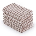 thumbnail image 2 of Cotton Absorbent Kitchen Dish Cleaning Towels Cloths Set of 6, 15"x10.5" Coffee, 2 of 7