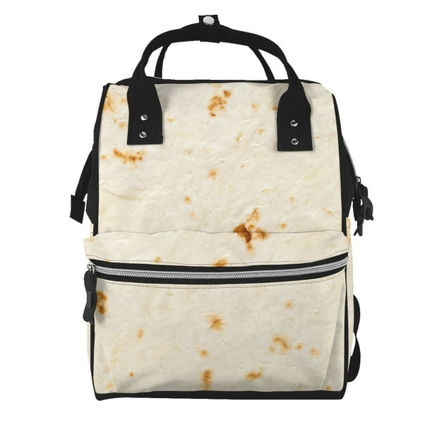 Disketp Pita Tortilla Mochila de Pañales de Gran Capacidad con Múltiples Bolsillos, Mochila de Viaje Multifuncional para Bebé, Unisex, Moderna y Resistente