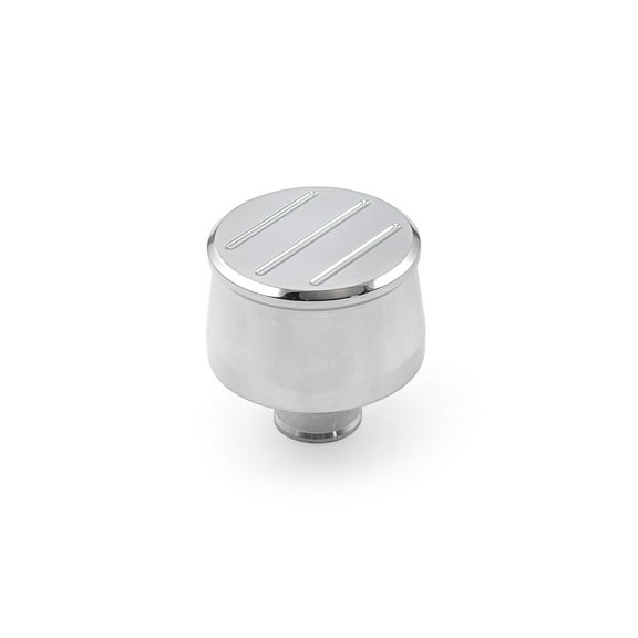 Speedmaster PCE309.1007 Polished Aluminum Ball Milled Valve Cover Breather (1" Neck Push In)