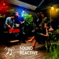thumbnail image 5 of Energizer Smart Patio Lights, Sound Reactive RGBW+IC Outdoor String Lights w/ LED Light Bulbs, 24 ft, 5 of 7