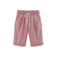 thumbnail image 1 of Women's Trousers Linen Cotton Trousers Solid Color Five-Point Trousers Women's Summer Five-Cent Trousers, 1 of 5