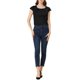 thumbnail image 2 of INSPIRAR CHIC Blusa de manga corta de mujer, de seda, con cuello redondo, plisada, casual y elegante, talla S, color negro, 2 of 7