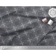 thumbnail image 2 of Soimoi Polyester Crepe Fabric Leaves & Geometric Block Print Sewing Fabric Yard 52 Inch Wide, 2 of 2
