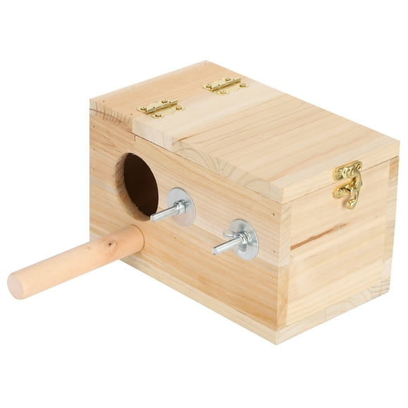 Sonew Bird Breeding Box, Breeding Box Wooden Nesting Box House Warm Bird Incubator Cage, Breeding Box For Squirrel Guinea Pig(S)