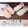 thumbnail image 7 of Lovskoo 2024 Womens Indoor Memory Foam Cotton Scuff Slippers Slip On Summer House Shoes Flats Breathable Washable Non-Slip Rubber Soles Beige, 7 of 7