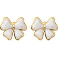 thumbnail image 3 of Gold Bow Stud Earring for Women Pink Black White Bow Stud Earring Hypoallergenic Boknot Studs Earrings Trendy Stainless steel Jewelry Gifts, 3 of 11