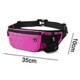 thumbnail image 2 of Fanny Pack with Water Bottle, Running Waterproof Waist Pack for Jogging Casual Workout Traveling - rose red, 2 of 5