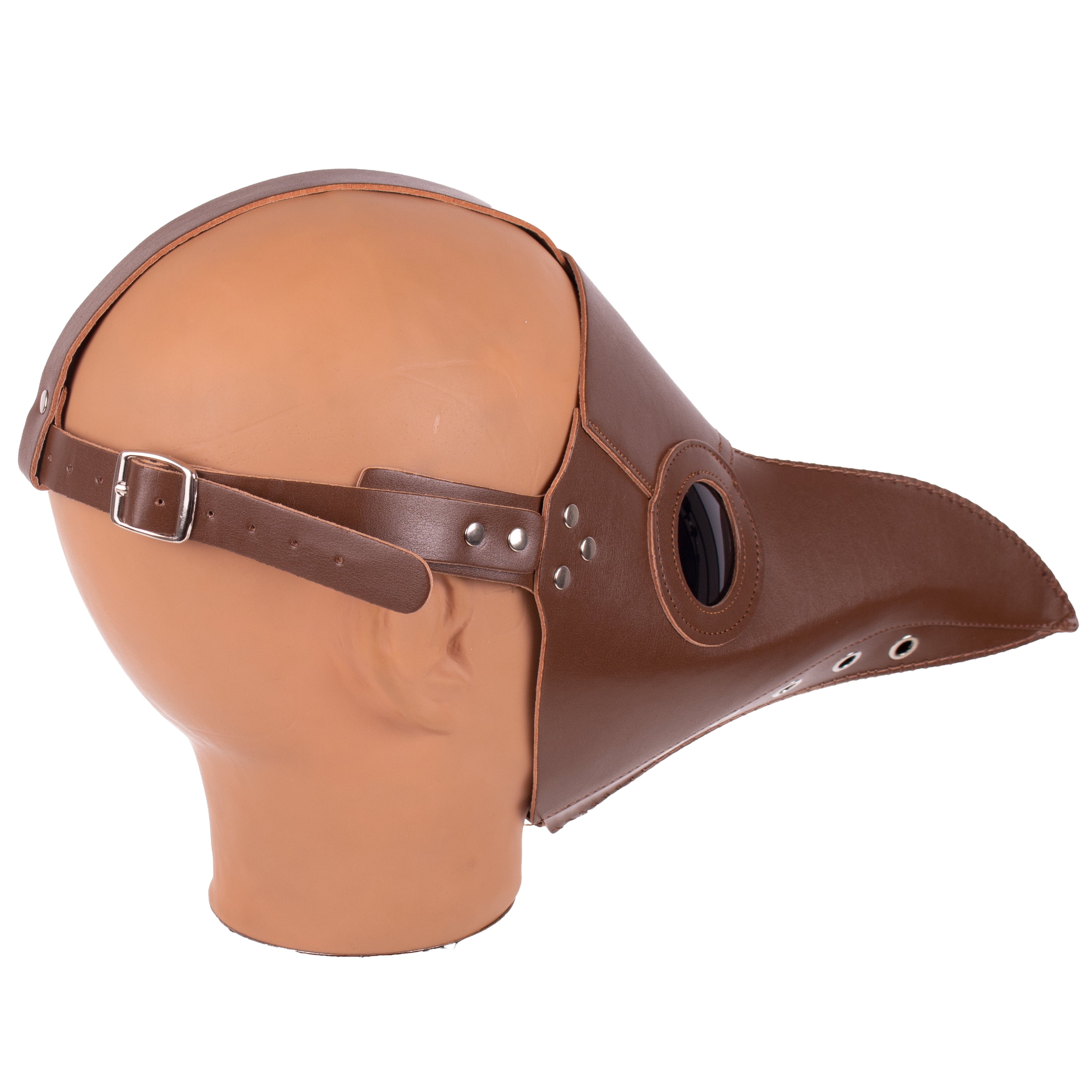 KEBEIXUAN Plague Doctor Mask Steampunk Long Nose Mask PU Material