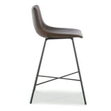 Poly & Bark Paxton 24” Counter Stool in Brown (Set of 2) - Walmart.com