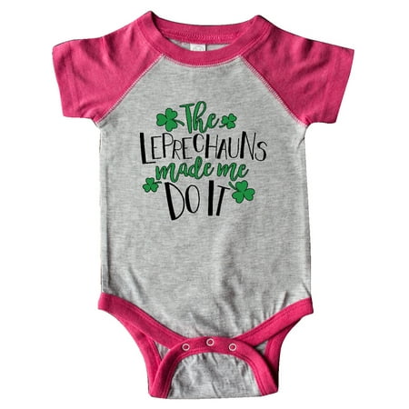

Inktastic St. Patrick s Day The Leprechauns Made me Do It Gift Baby Boy or Baby Girl Bodysuit
