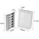 thumbnail image 1 of Jabonera de cerámica, desmontable para una fácil limpieza, jabonera rectangular para baño, inodoro o fregadero de cocina, mantiene el jabón seco (blanco) Adepaton YQ-1281, 1 of 7