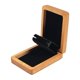 thumbnail image 1 of Organizador de joyas, caja para pendientes, madera maciza, terciopelo, elegantes collares y gemelos. Madera de cereza, 1 of 9
