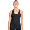 thumbnail image 3 of Gildan Softstyle Cvc Racerback Tank Top, Women's Sleeveless Semi-Fitted Tank, Pitch Black, L, 3 of 5