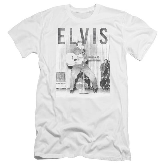 Elvis Presley - With The Band - Premium Slim Fit Short Sleeve Shirt - Large