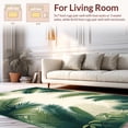 thumbnail image 2 of ODIKA 8'x10' Machine Washable Non-Slip Area Rug, Tropical Palm Leaf Patterned Featuring Layered Fronds High Traffic Rug, Green, 199627, 2 of 7