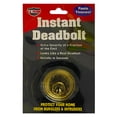 thumbnail image 2 of Instant Deadbolt Lock Brass Finish Looks Like A Real Deadbolt- Adhesive, 2 of 2