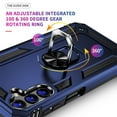 thumbnail image 2 of Aggxpf for Samsung Galaxy A54 5G Phone Case with Screen Protector & Camera Lens Protector, Rugged Phone Cover with Metal Ring Stand, Blue, 2 of 6