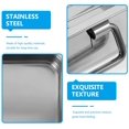 thumbnail image 5 of Set Stainless Steel Rectangular Kitchen Baking Tray Oven Tray with Grid Baking Pan for Home Outdoor Kitchen (Silver), 5 of 5
