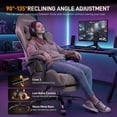 thumbnail image 5 of HLDIRECT Gaming Chair, Ergonomic Fabric Gamer Chair, Video Game Chair with Footrest and Massage Lumbar Cushion, Computer Office Chair, 5 of 9