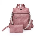 thumbnail image 3 of PRIYAL PU Leather Laptop Backpack for Women Designer Travel Backpack with Laptop Compartment Ladies Computer Shoulder Bags, 3 of 5