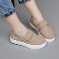 thumbnail image 6 of Girl Slip On Sneakers Hook and Loop Low Top Casual Walking Shoes School Comfort Footwear, 6 of 10